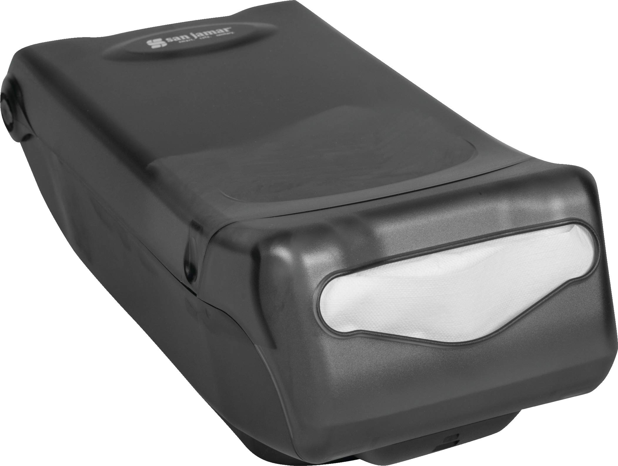 San Jamar h5000tbk Venue encimera servilleta dispensador, colector, cara, 450 de control + capacidad, 149 mm H x 203 mm W x 400 mm D, color negro perla