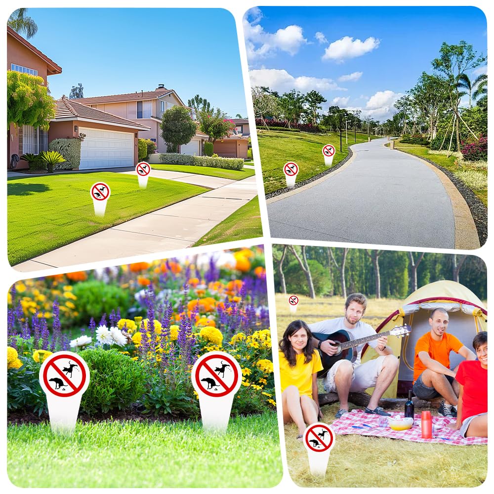 2 Pezzi Cartello No Cacca e Pipì per Cani, 30 x 15 cm, Cartelli di Divieto di Pipi per Cani, Cartello Divieto di Cacca cani per Prato Parco Giardini,Protezione UV Resistente Alle Intemperie,PVC