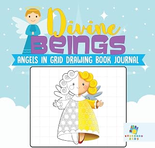 Divine Beings Angels in Grid Drawing Book Journal