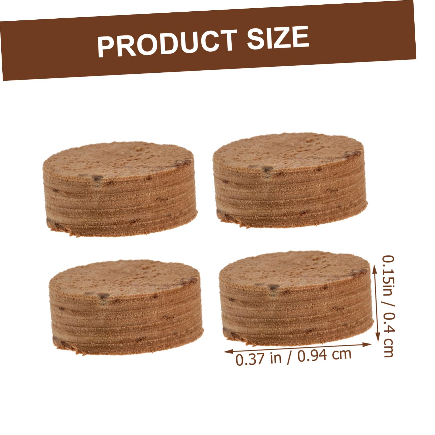 Yardwe 20Pcs Saxophone Cork Pads Replacement Lightweight Easy to Install Key Cork Pads for Alto Saxophone Compact for Storage and Performance Enhancements