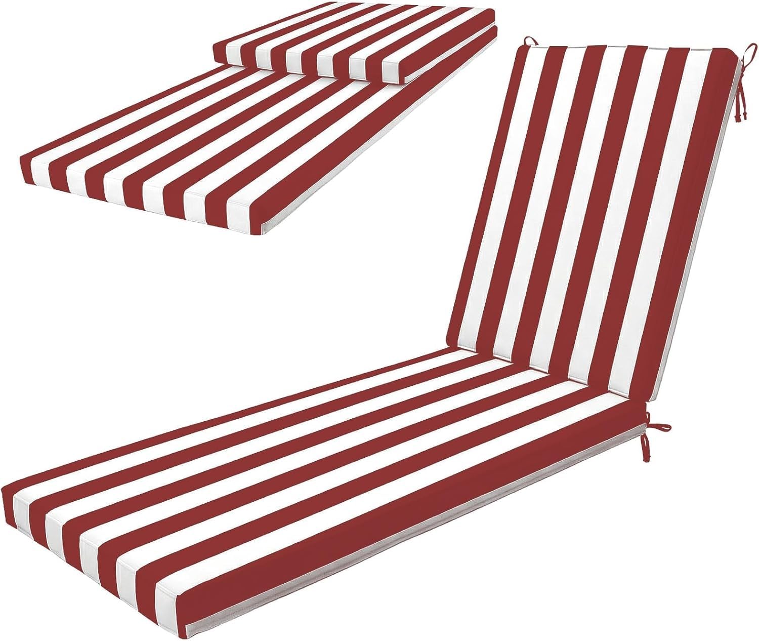 Coussin transat amovible et lavable en coton doux pour extérieur