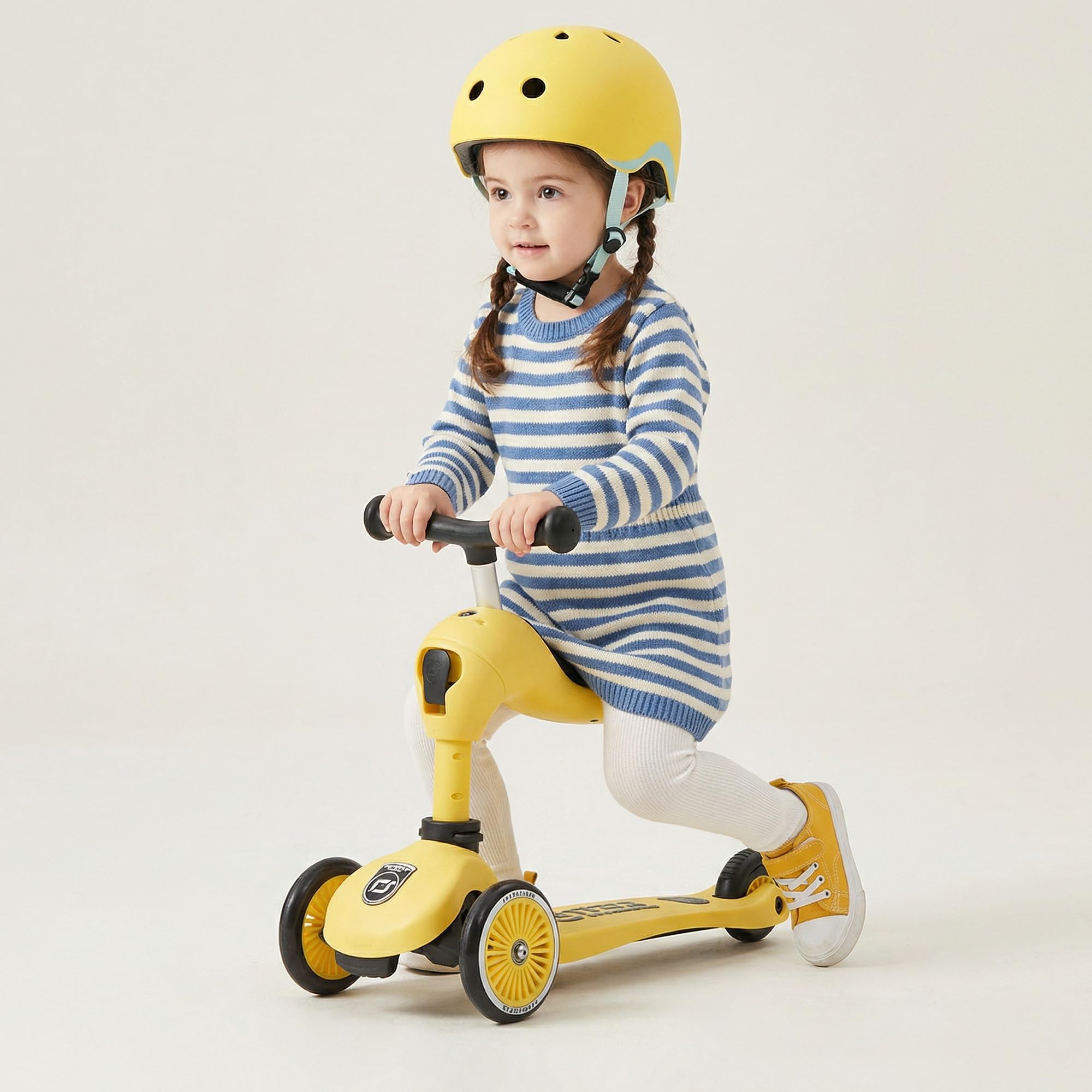 Personalizzato Scoot and Ride Highwaykick 1 Limone – 2-in-1 con seduta & regolabile in altezza – per bambini da 1 a 5 anni