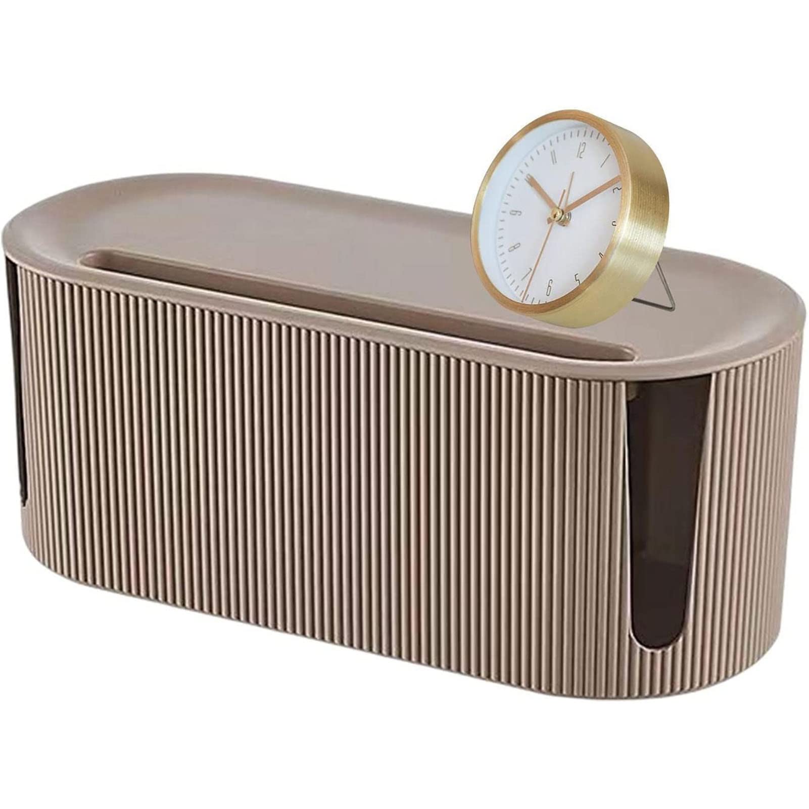 Organiseur De Câbles - 31 X 13,5 X 12,5 Cm - Organiseur De Cables 31 X 13 5 X 12 5 Cm Organiseur De Bureau Pour Cacher Les Cables Et Les Multiprises Marron 99135608