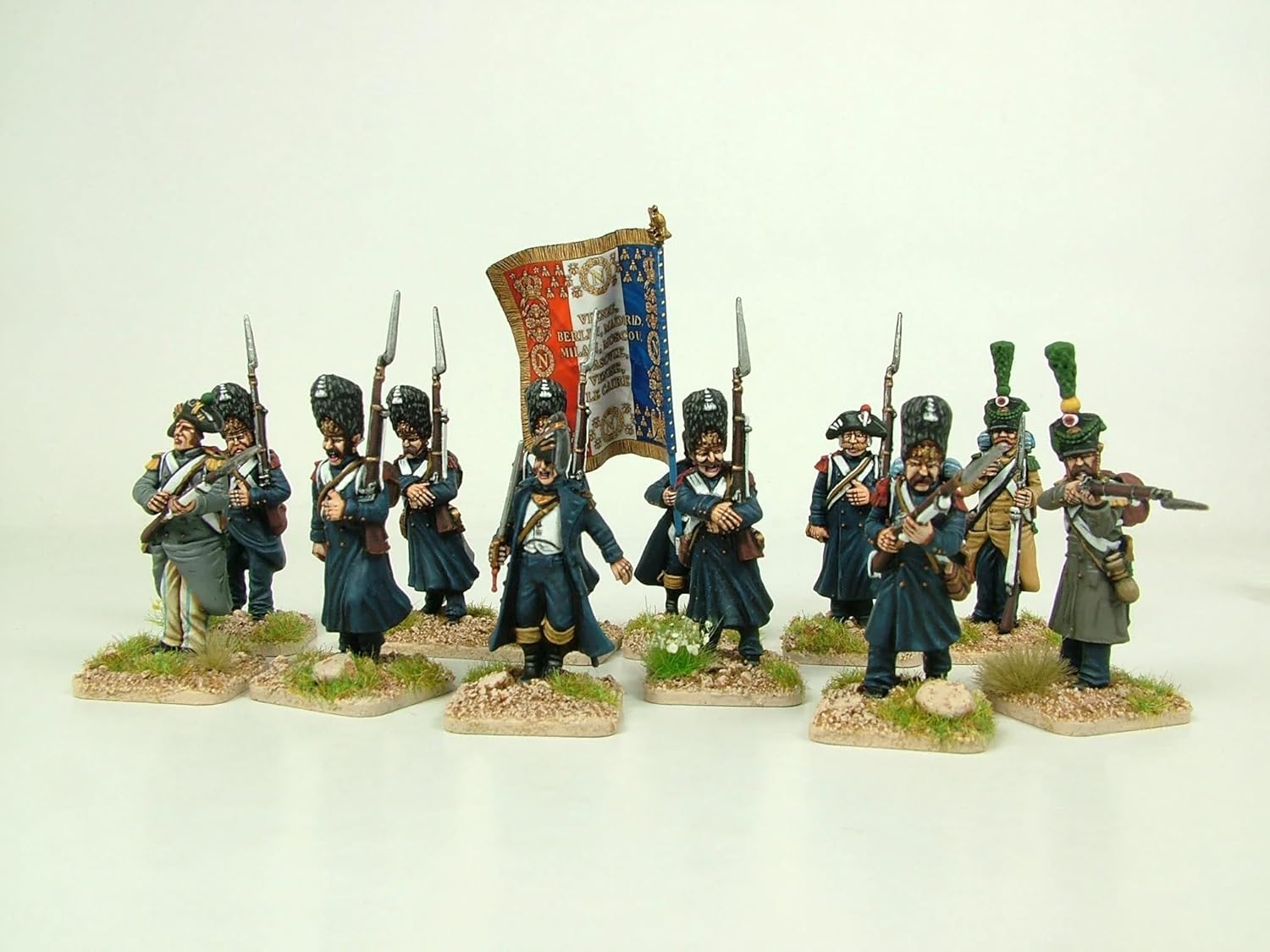 Wargames Delivered - Victrix Napoleon's French Old Guard Grenadiers Set with Bonus Miniature STL Download - 60 Highly Detailed 28mm Multipose Miniatures for Napoleonic Wargaming Dioramas