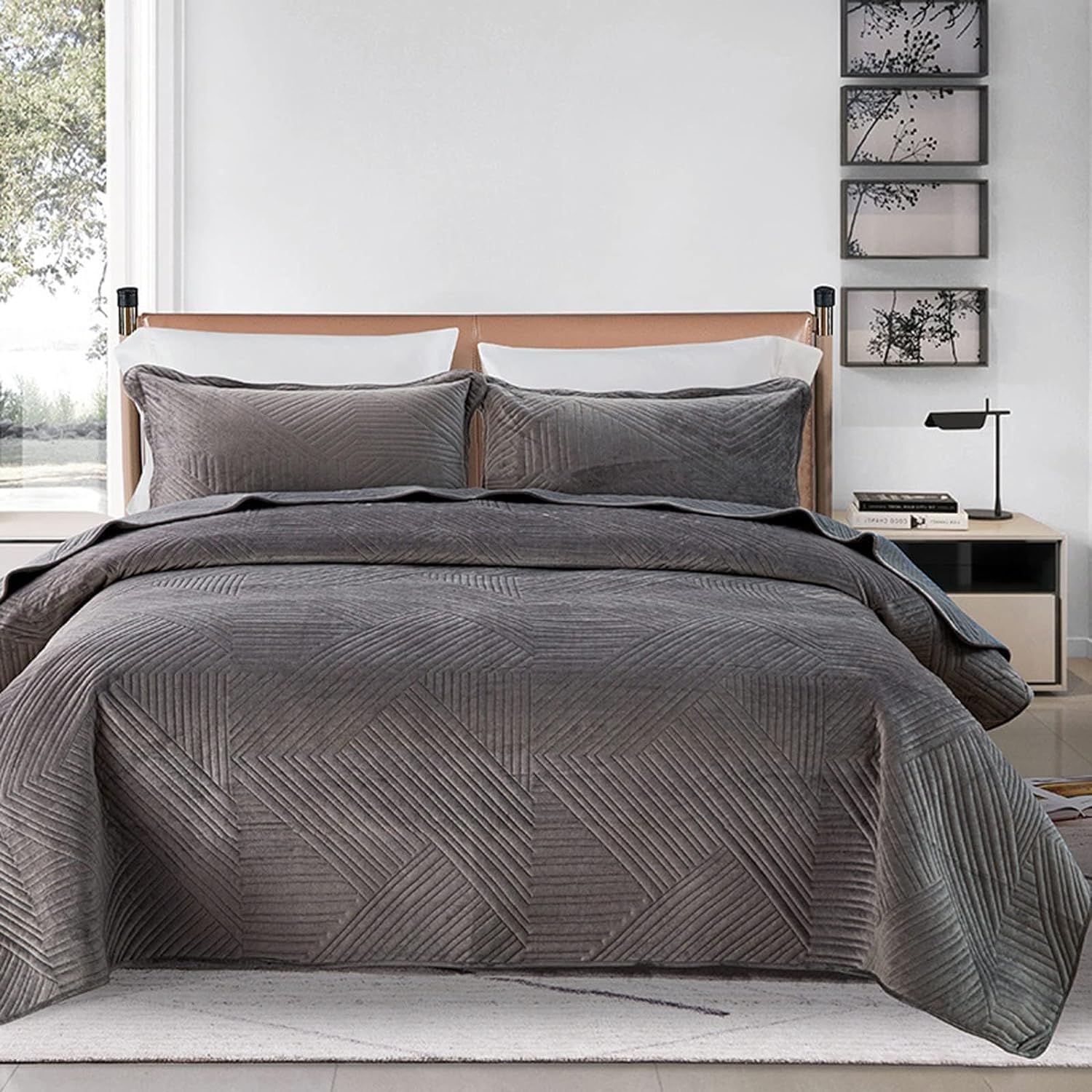 Couvre Lit 2 Personnes 220X240cm/240x250cm, Couverture Courtepointe Patchwork, Boutis Couvre-Lit Matelassé en Microfibre, Dessus De Lits Et Couvre-Lits De Luxe (Color : 6#, Size : 240x250cm)