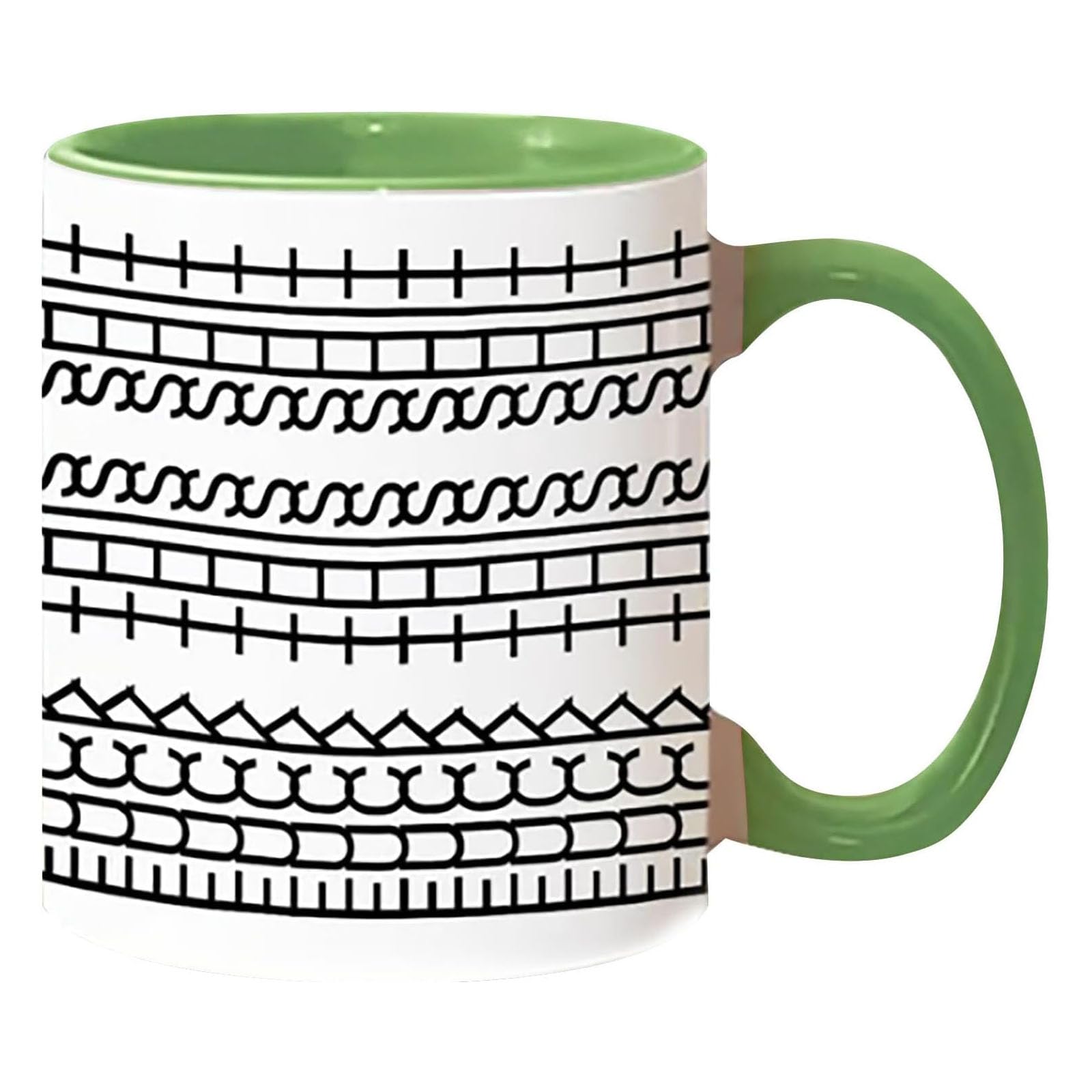 JNTFNE Hidden Tea Cup, Fuck This Shit Mug, 10oz Hidden Message Coffee Mug, Unique Humor Adult Drink Ceramic Cup for Coffee Lover, Present for Work Bestie, Coworkers, Friends, Family green