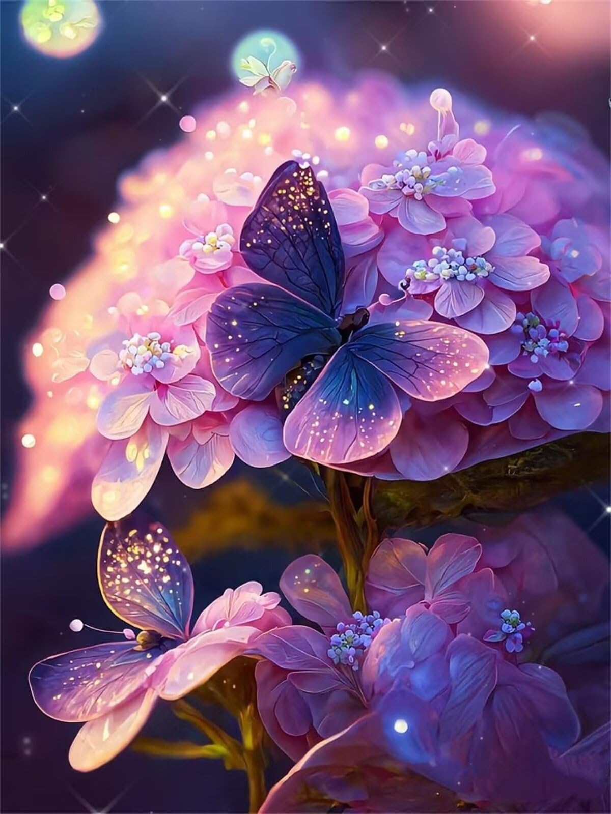 Puzzle 1500 sztuk hortensja motyl, puzzle niemożliwe, łamigłówki, łamigłówki, gry logiczne dla całej rodziny, puzzle dla dorosłych 1500 sztuk 87 x 57 cm