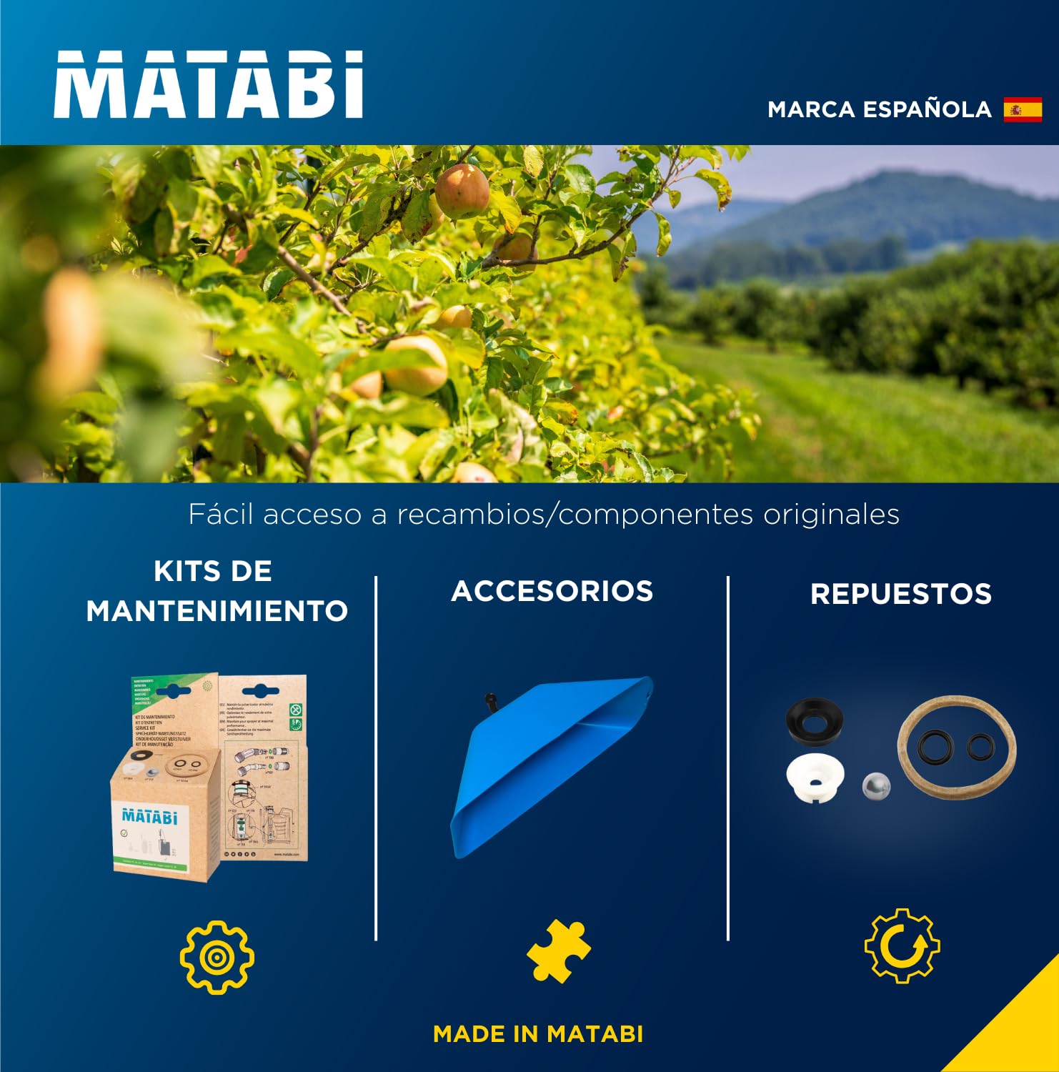 Pulverizador Eléctrico Matabi e10 LT - Batería Extraíble Li-Ion - Hasta 150L de Autonomía - Diseño Compacto y Ligero - Correas Acolchadas - Depósito Ergonómico - Boquillas Incluidas - Hecho en España