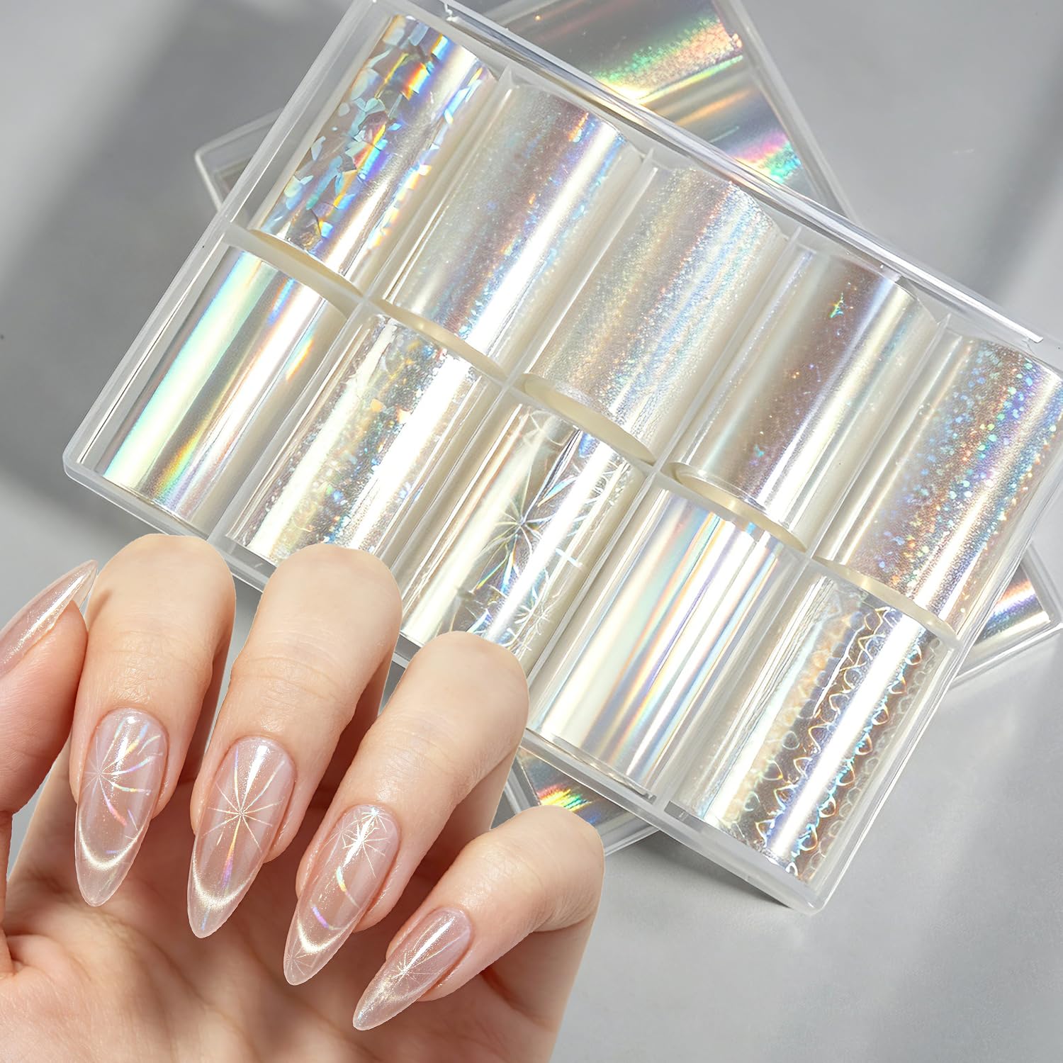 Lace Nail Foils - 20 Rolls for Salon & Home Use -12
