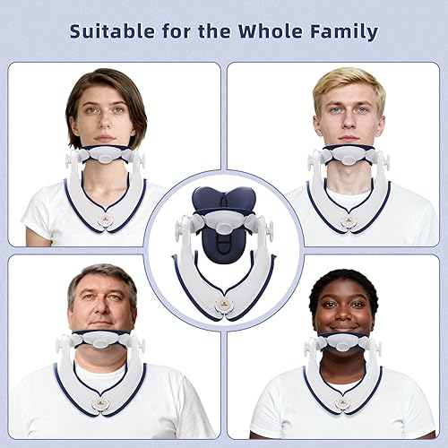 Miniatura 6 de Zenopax - Estirador de cuello, dispositivo de tracción cervical 2 en 1 para soporte de cuello y alivio del dolor, adecuado para uso doméstico,