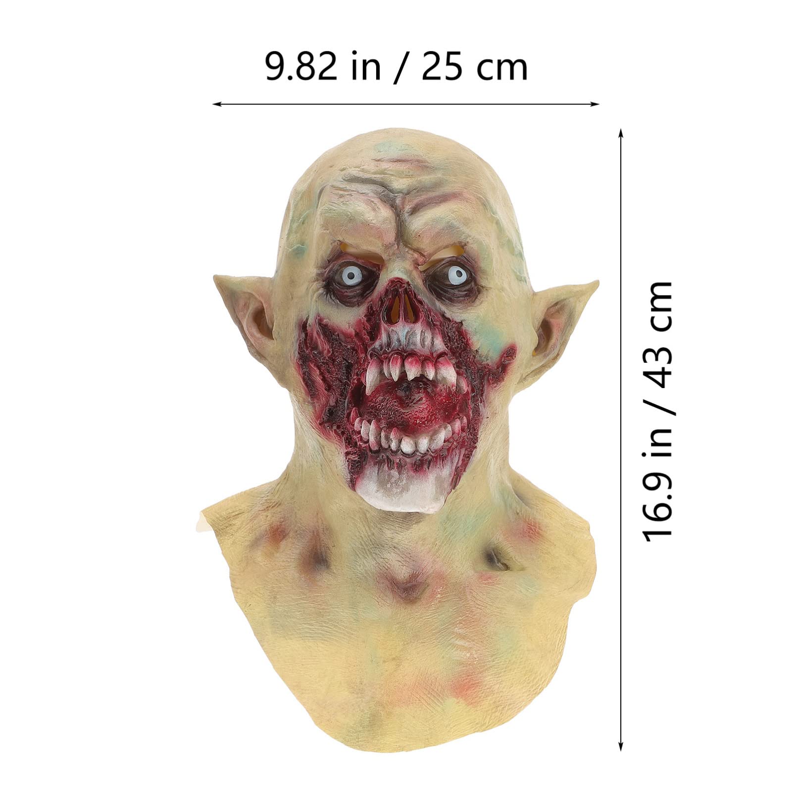 Alasum Halloween Vampire Mask for Adults Full Scary Costume Lightweight and Comfortable for Halloween Party Pranks High-grade Safe Material