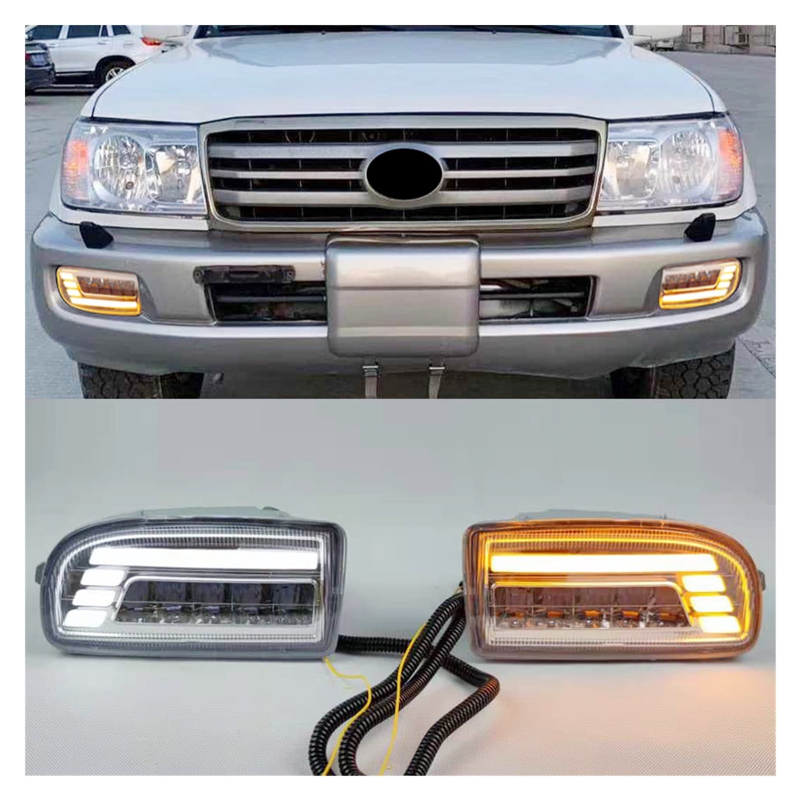 ランランルー フォグランプ ユニット ランドクルーザー 100 FZJ100 HZJ105