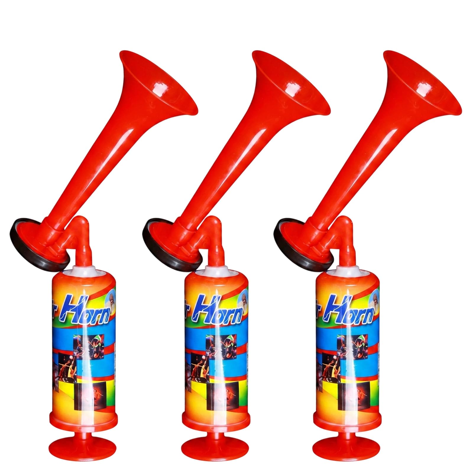 Air Horn Handheld,3 Pcs Airhorns Set for Sports Events and Outdoor Activities, Portable Fog Horn for Marine Safety and Party Celebrations, Handheld Air Pump Signal Device