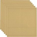 Lekebaby Classic Baseplates 10" x 10" Building Brick Base Plates, 100% Compatible with All Major Brands Baseplates for Building, Green, Gray and Blue