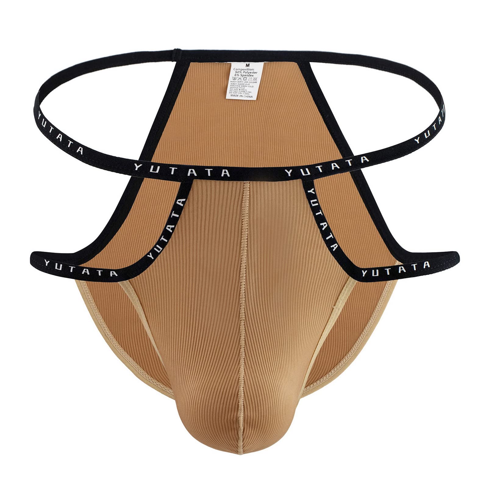 Faringoto Ropa interior para hombre Jockstrap Hot Tanga para hombre de talle bajo sólido