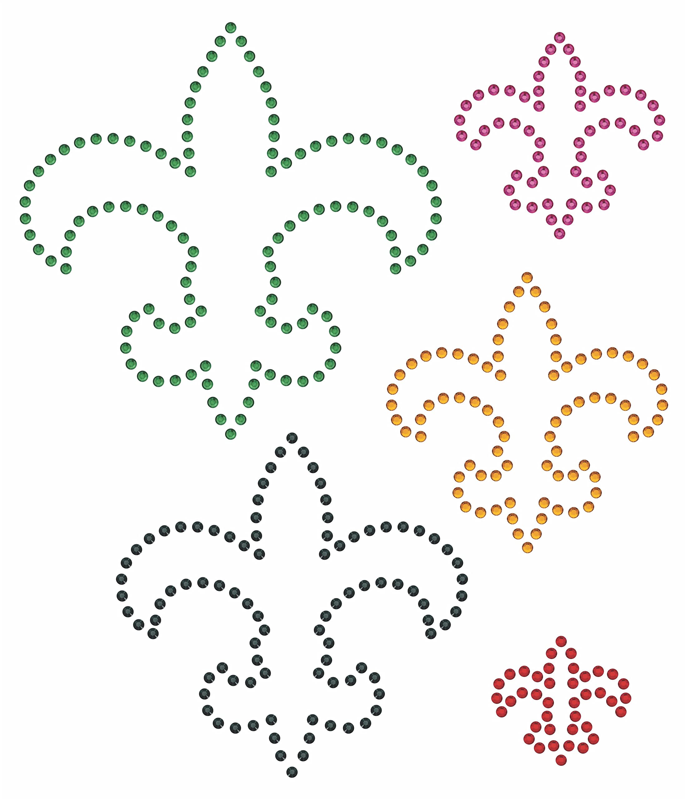 Rhinestone Genie Magnetische Strass-Schablone – Blumen-Design 3,2-6,3 Cm, Flexibel