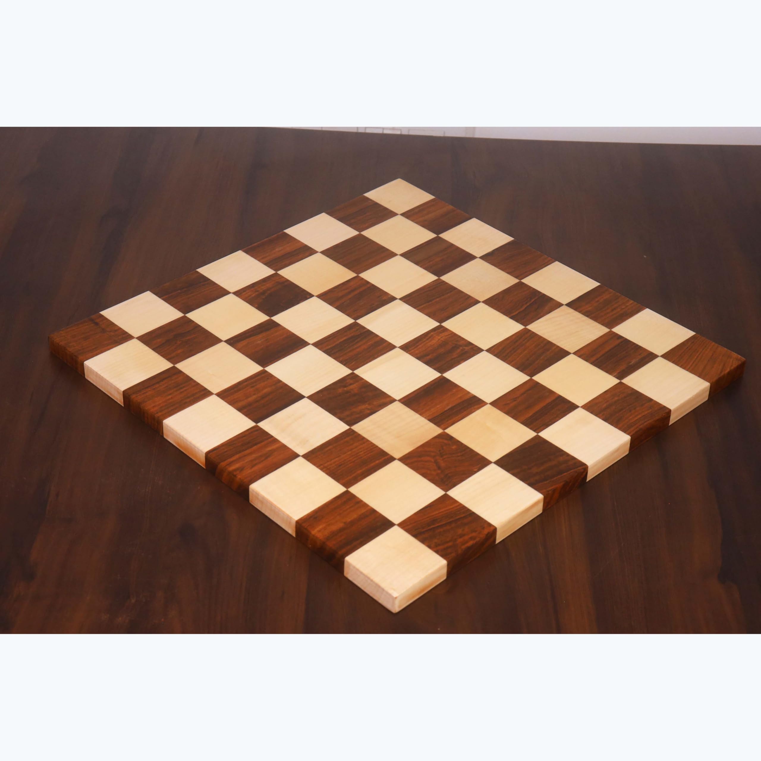 Borderless legno duro End Grain Scacchiera - Palissandro dorato & Acero quadrato 50 mm ……