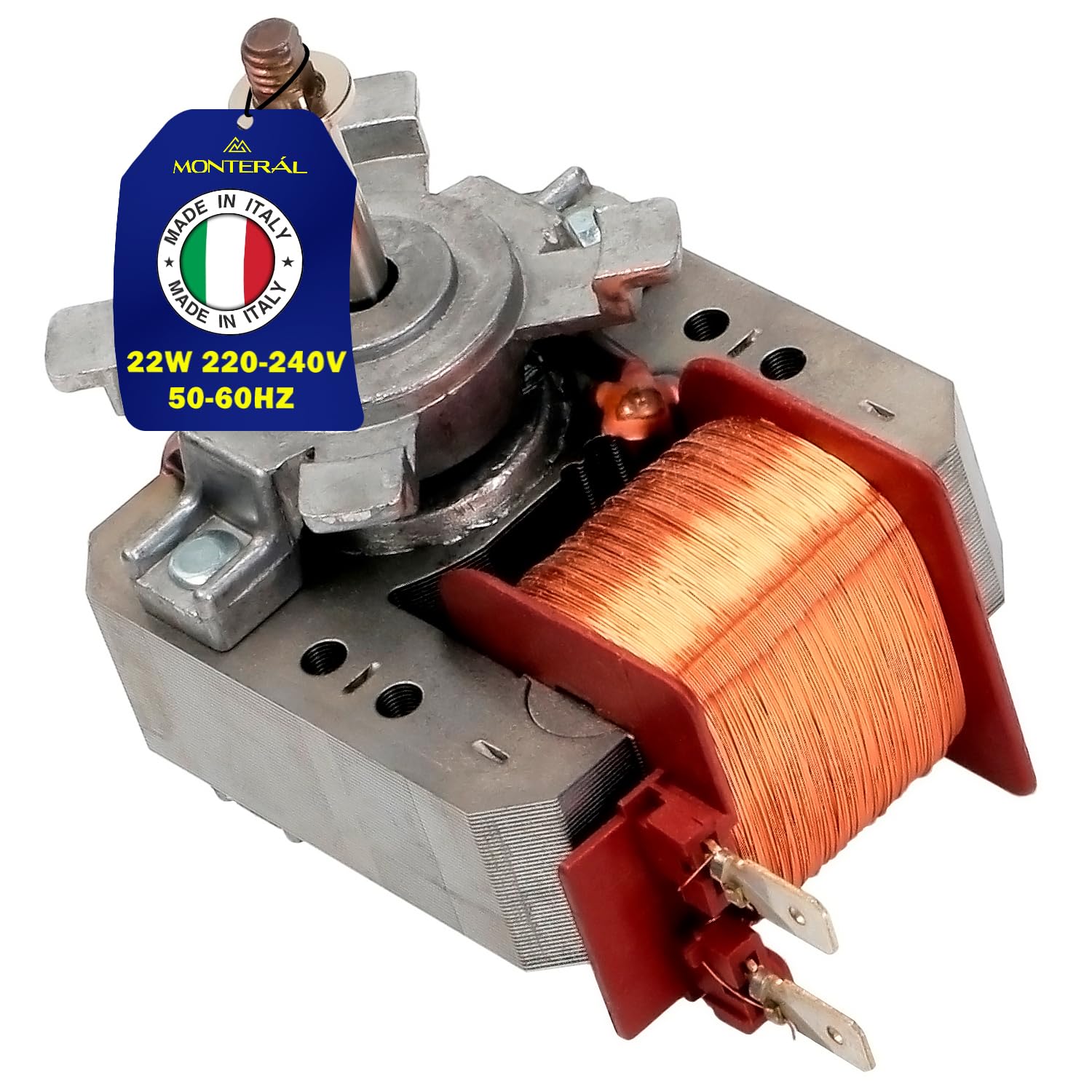 Motor Heißluftgebläse für Backofen 22W 220-240V 50-60Hz mit dem Originalcode 3304920204 3370673091 3370673125 3890813045 für Zanussi - HERGESTELLT IN ITALIEN - Garantie 10 Jahre - MONTERAL