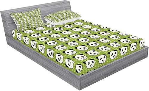 Miniatura 310 de Ambesonne - Juego de sábanas bajeras y fundas de almohada, diseño clásico botánico, plantas de jardín vintage, juego de 3 piezas con estampado