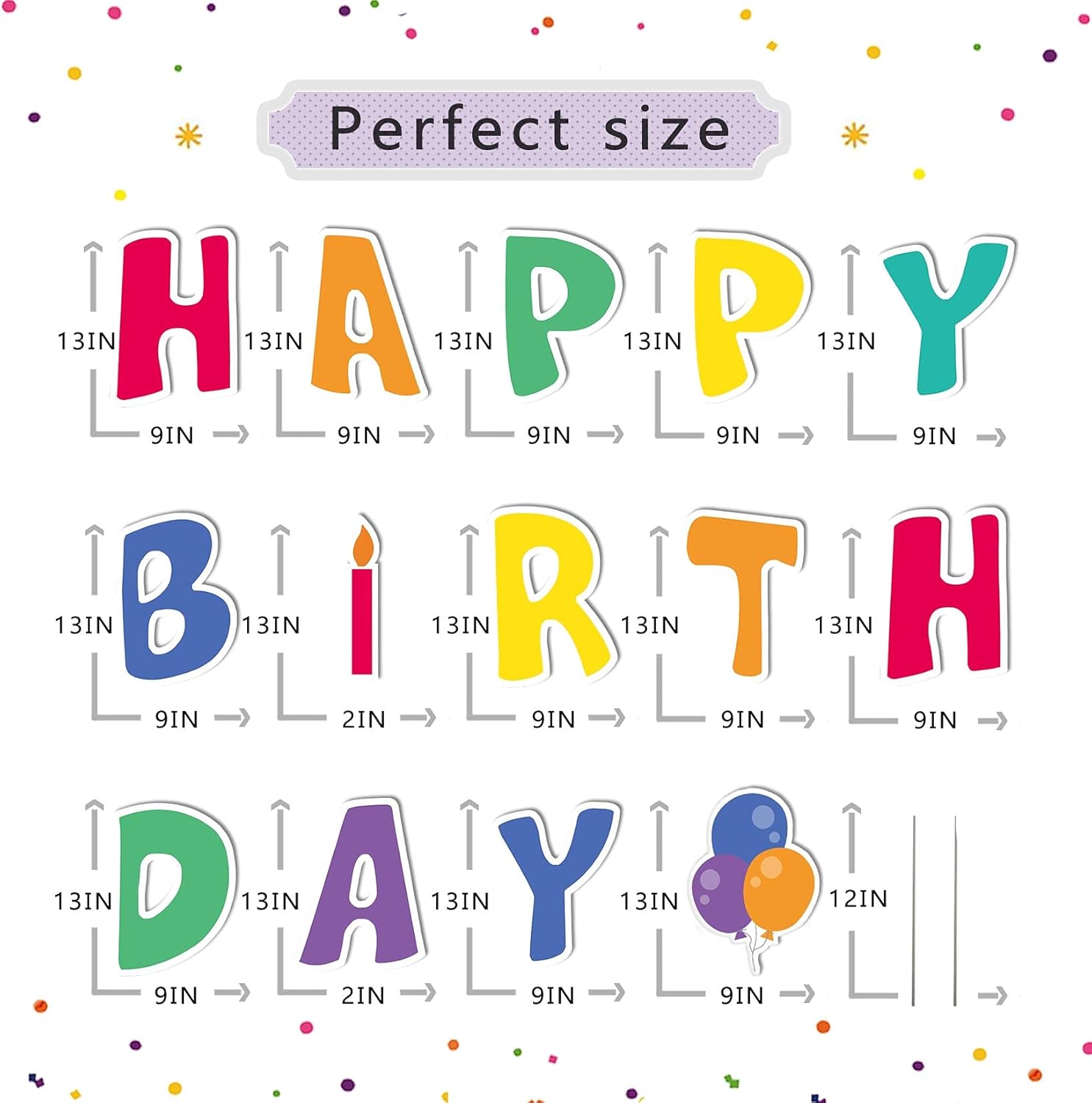 Fanboxk Happy Birthday Yard Signs with Stakes - Happy Birthday Sign for Yard for Kids & Adults - Set of 42-14 Pack Colorful Outdoor Weatherproof Birthday Party Decorations and 28 Stakes.