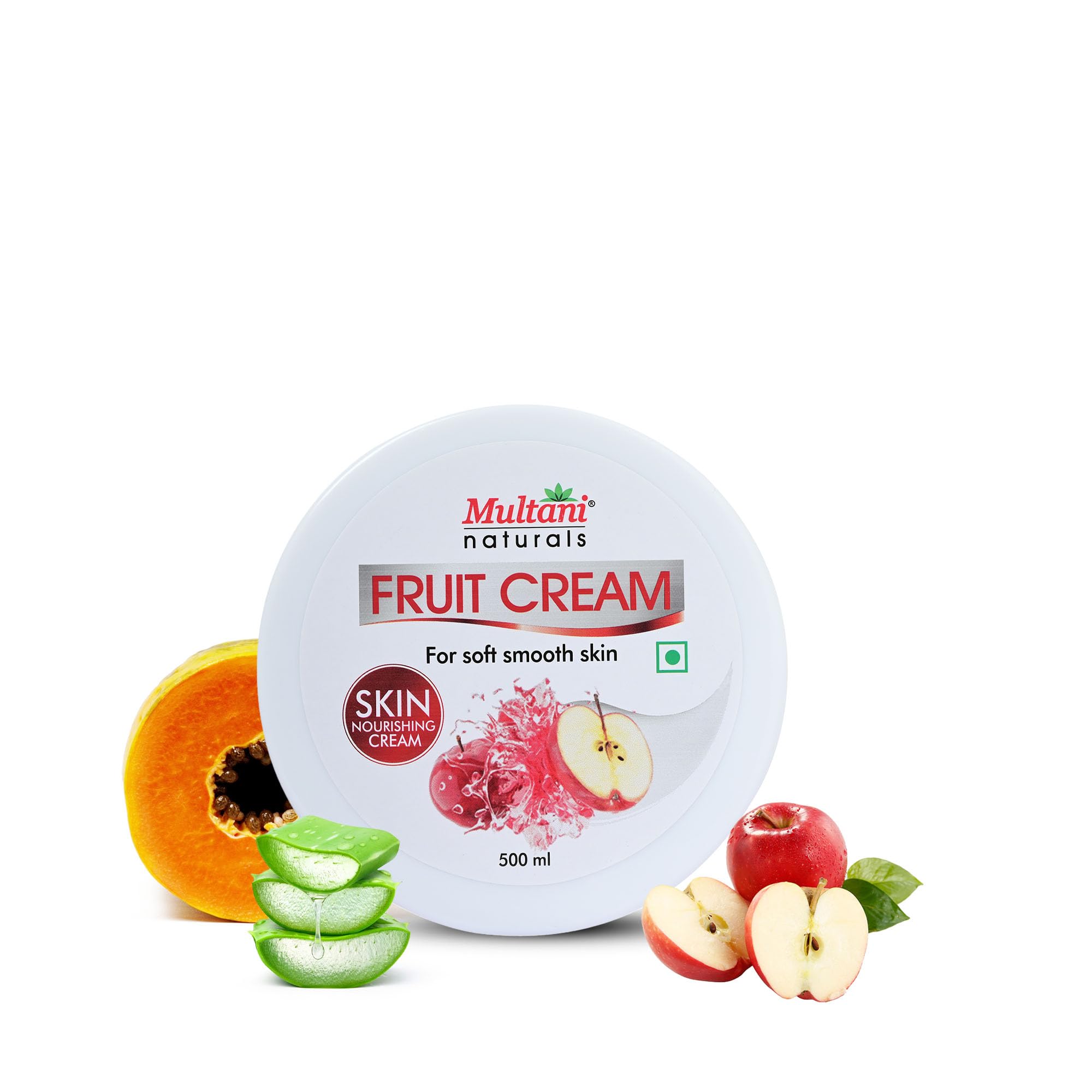 Multani Naturals Fruit Cream Moisturizing Skin Cream With Apple, Quick Absorbing & Non Sticky Moisturizer for Face, Hands & Body | For Healthy, Soft & Glowing Skin | 500 Ml-image-37