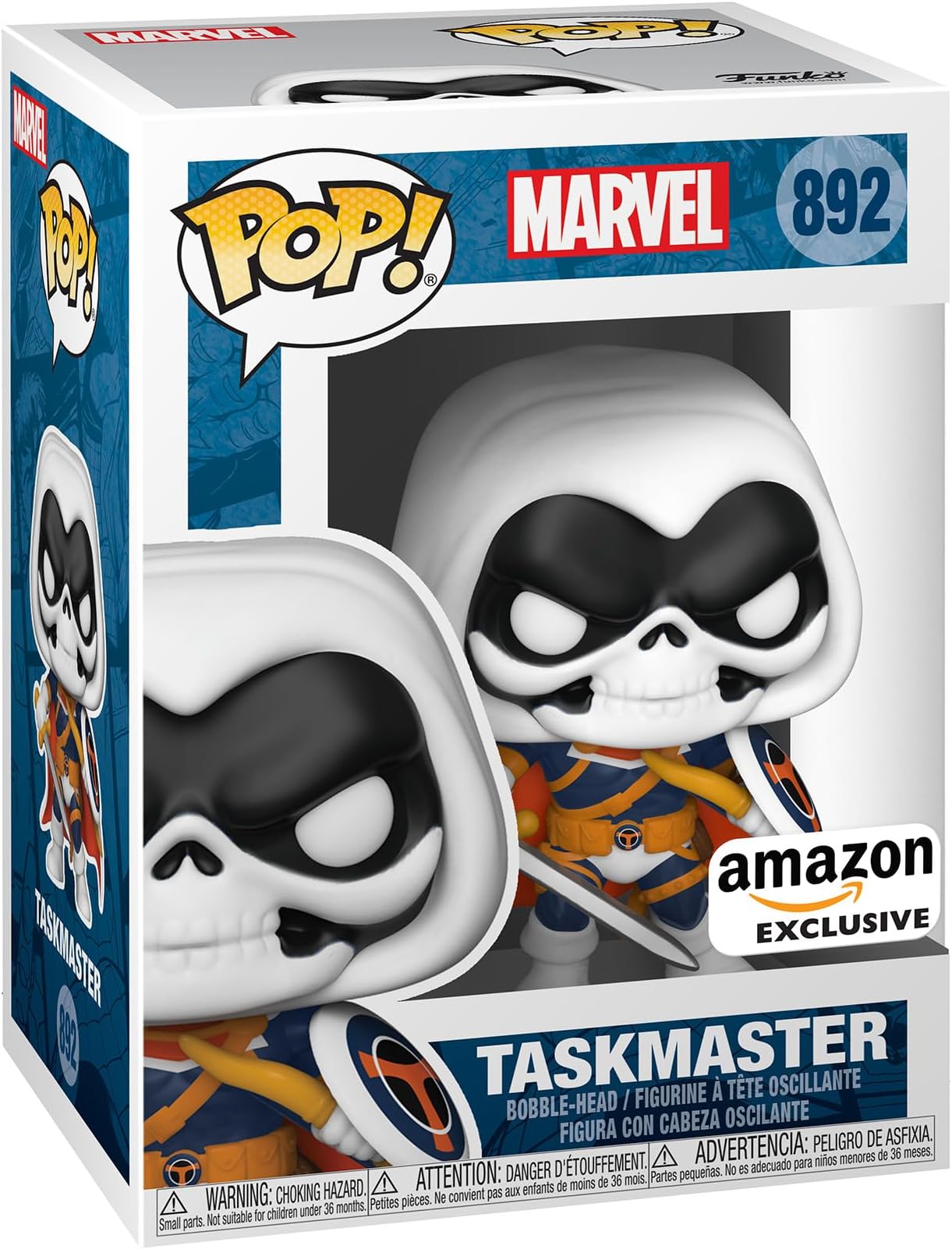 Pop Marvel: Year of The Shield Taskmaster, Amazon Exclusive, Multicolor, 4 inches