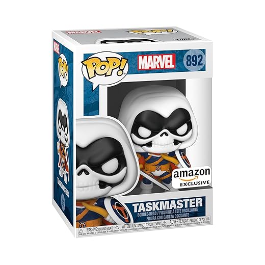 Sale Funko Pop! Marvel: Year Of The Shield - Taskmaster Vinyl Bobblehead, Amazon Exclusive