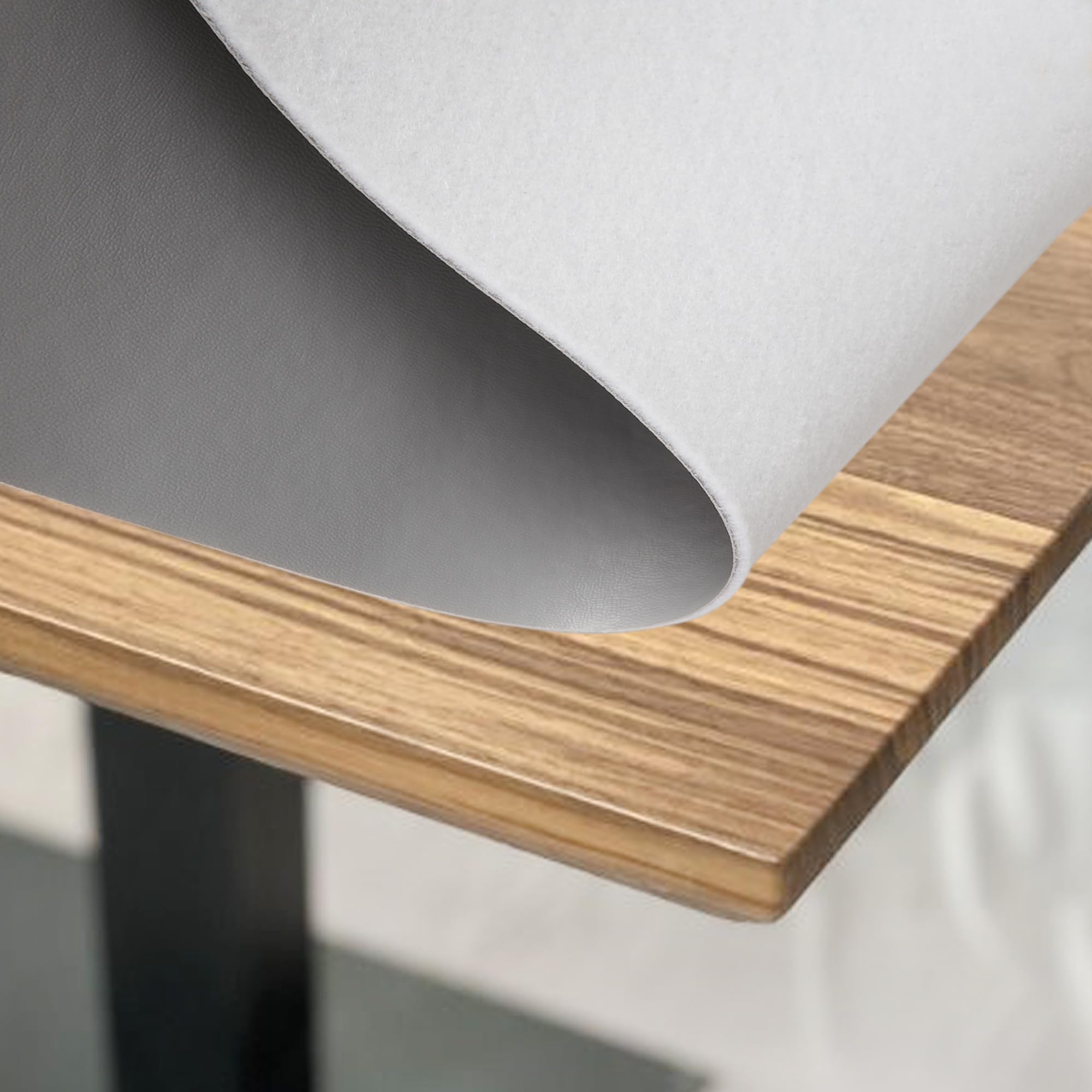 AKAKUS Table Protector Heavy Duty Heat Resistant Kitchen dining room Grey & Black & Brown & Beige (Grey,90x120.cm) in use