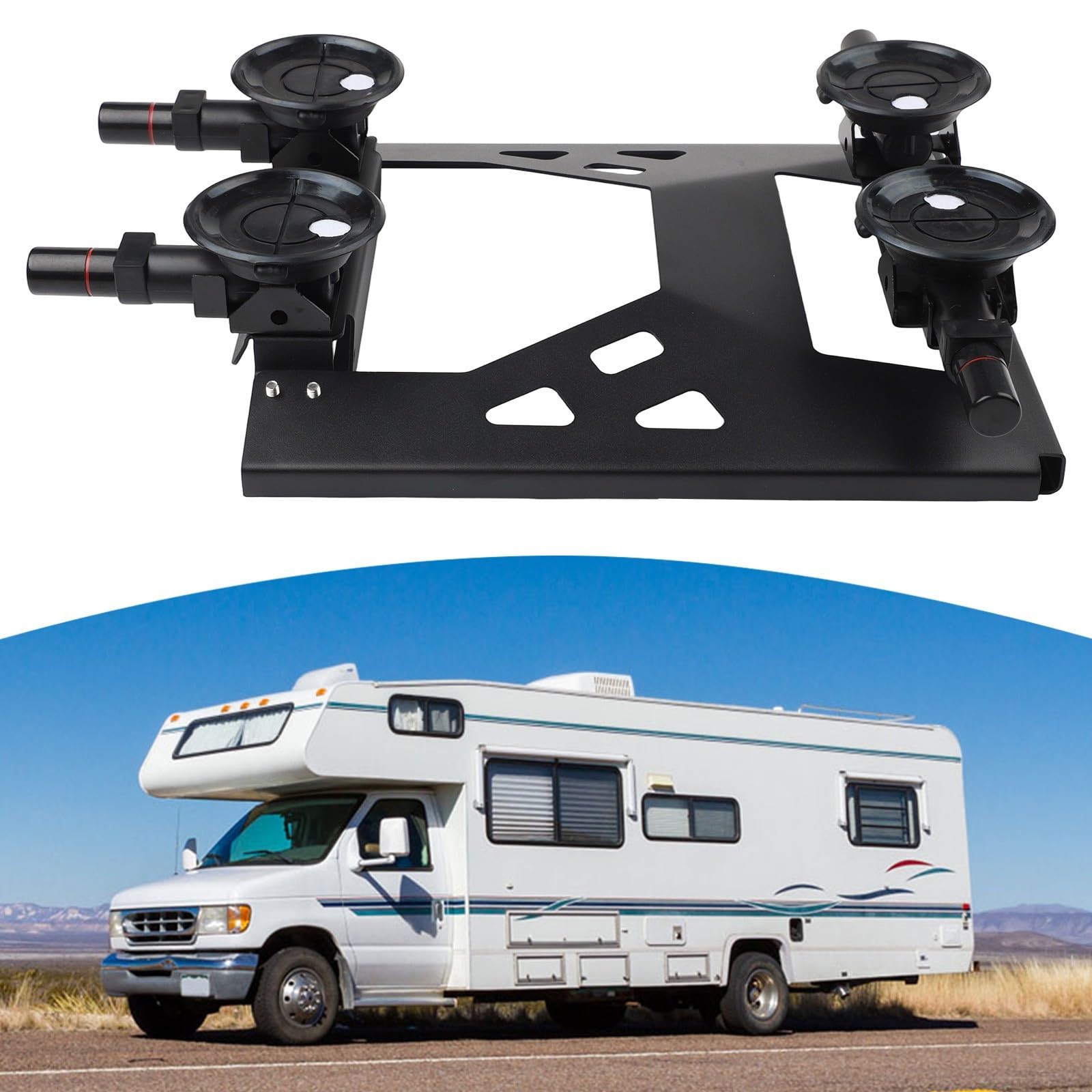 Car Rv Plus Yacht - Soporte de ventosa ajustable resistente para soporte con refuerzo de metal, carcasa de plástico resistente a la intemperie