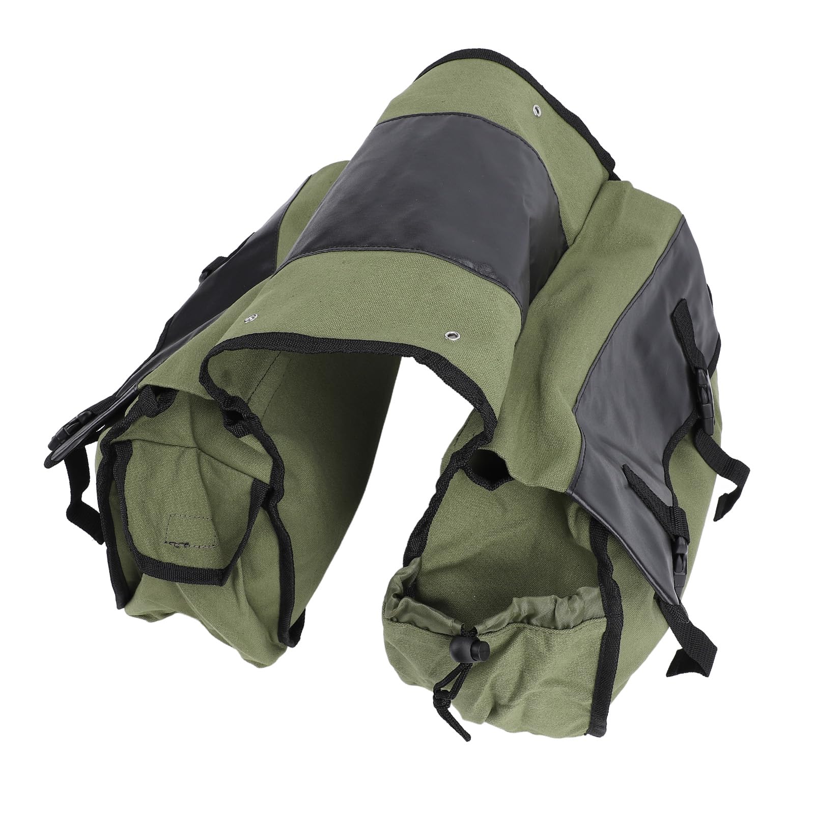 Bolsa de sillín de Bicicleta de Gran Capacidad Plegable para Actividades al Aire Libre (DE Verde)