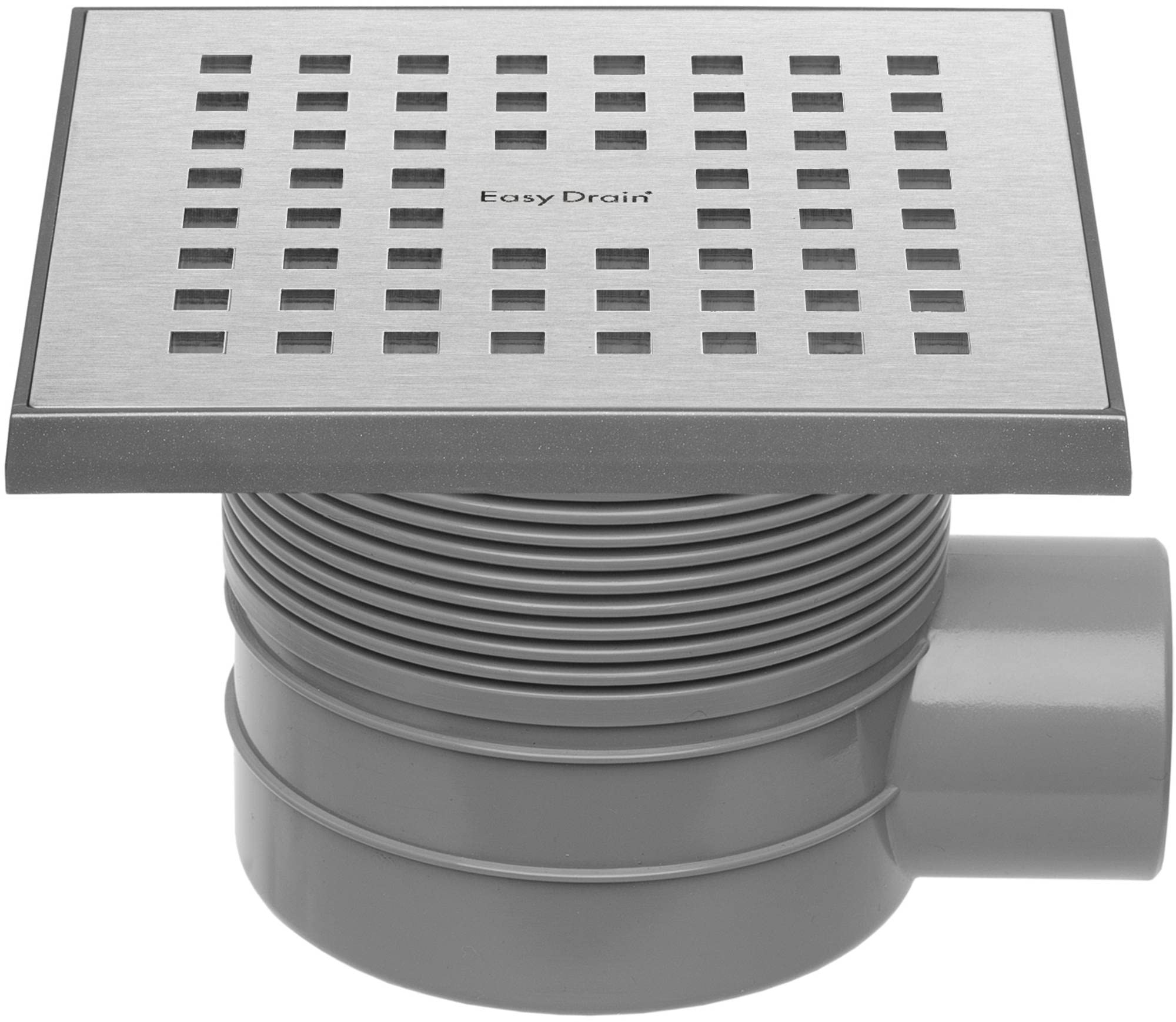 Easy Drain Aqua Quattro Bodenablauf ABS 15 x 15 cm. horizontal