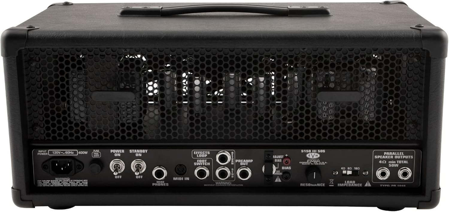 EVH 5150III 50S 6L6 50-watt Amplifier Head - Black Stealth