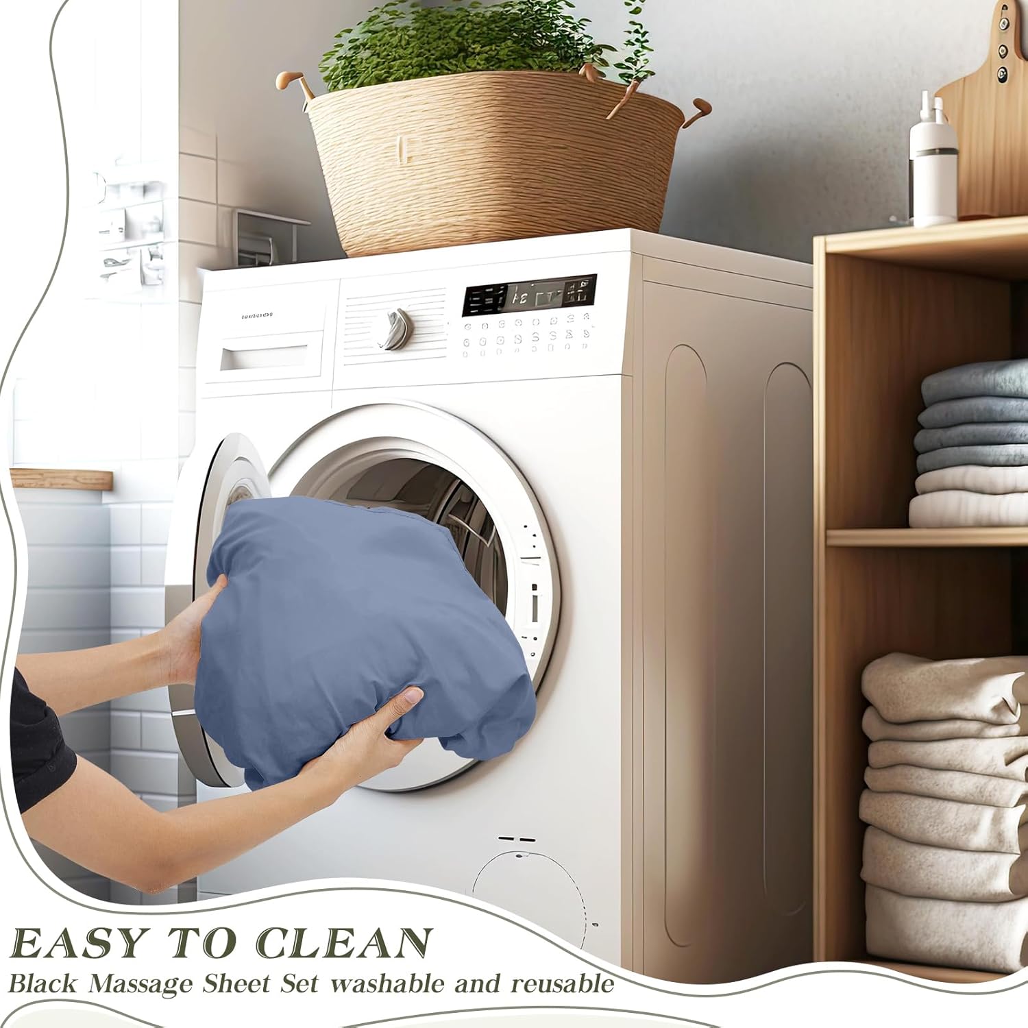 VitalCozy 24 Pcs 8 Sets Massage Table Sheets Set Include Massage Bed Sheets Massage Bed Cover Massage Face Rest Cover Spa Bed Cover Washable Massage Fitted Sheet for Hair Salon Spa (Dark Color)