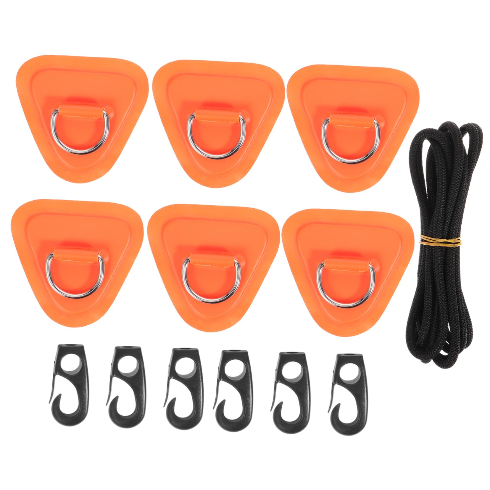 Toyvian Accessoires De Fixation De Plaque Gonflable Anneaux Bateau Gonflable Anneau en D Patch Kayak Anneau en D Patch Kayak Accessoires Canoë Paddleboard Accessoires De Bateau Bateau