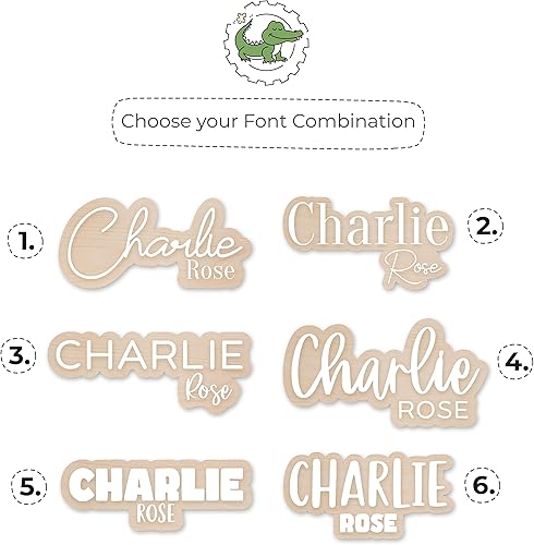 Miniatura 4 de Letrero de nombre de bebé, letrero de nombre personalizado para guardería, decoración de madera para habitación de niños, decoración de pared