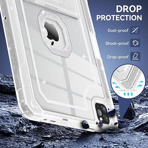 Miniatura 6 de ZoneFoker Funda para iPad Pro de 12.9 de 65433 generación 2022202120202018, funda para iPad Pro de 12.9 pulgadas con soporte para lápices,