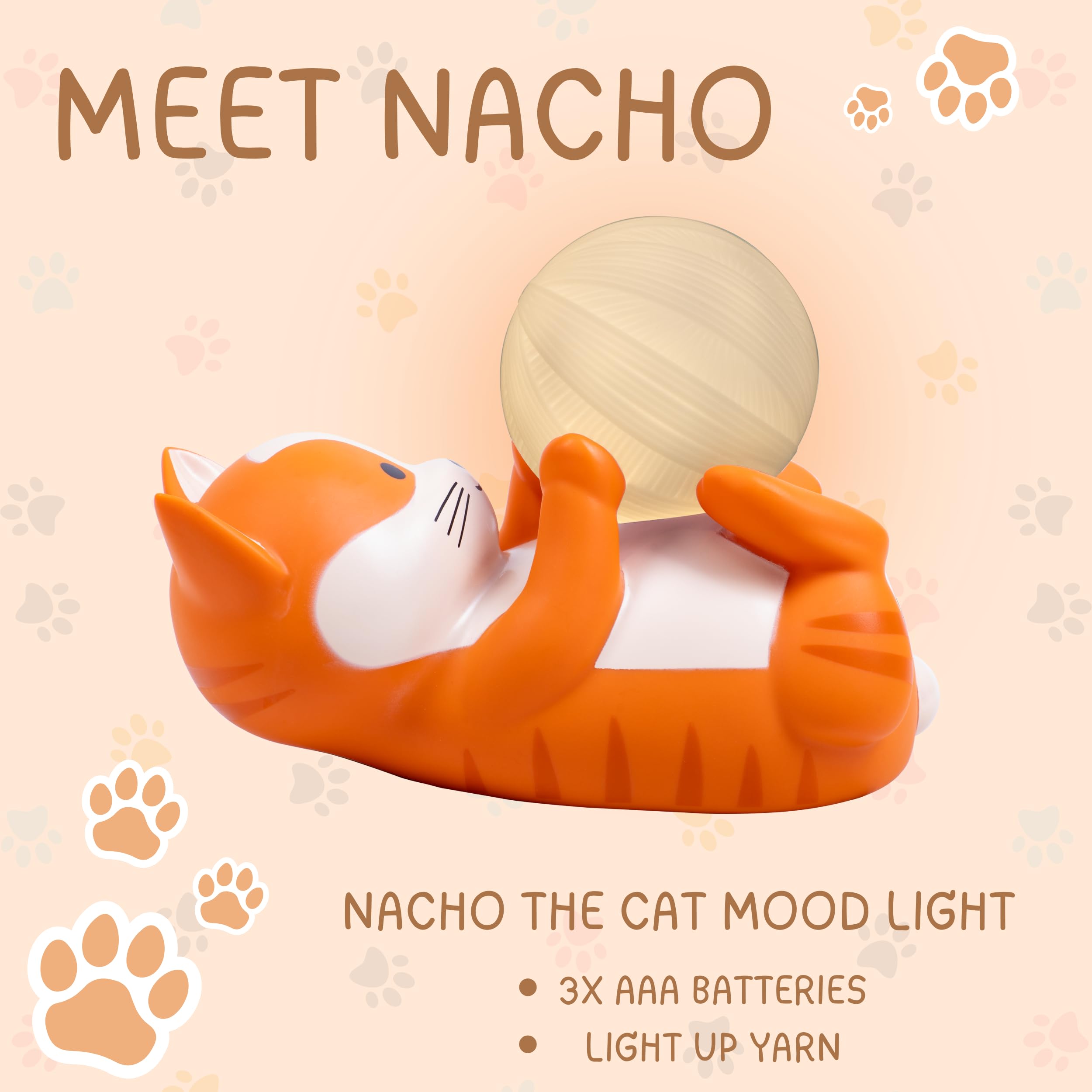 Amazon.com: Fizz Creations Nacho The Cat Mood Light Adorable