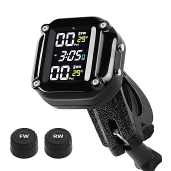 Motorcycle TPMS,Motorbike Tyre Temperature Alarm Real-Time Display