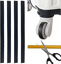 Huybaa 4PCS Ruote Per Bagagli Copertura Silicone, Protezione per Ruote Trolley Ricambio, Antiscivolo e Cancellazione Rumore, Adattabile perRuota per Valigia