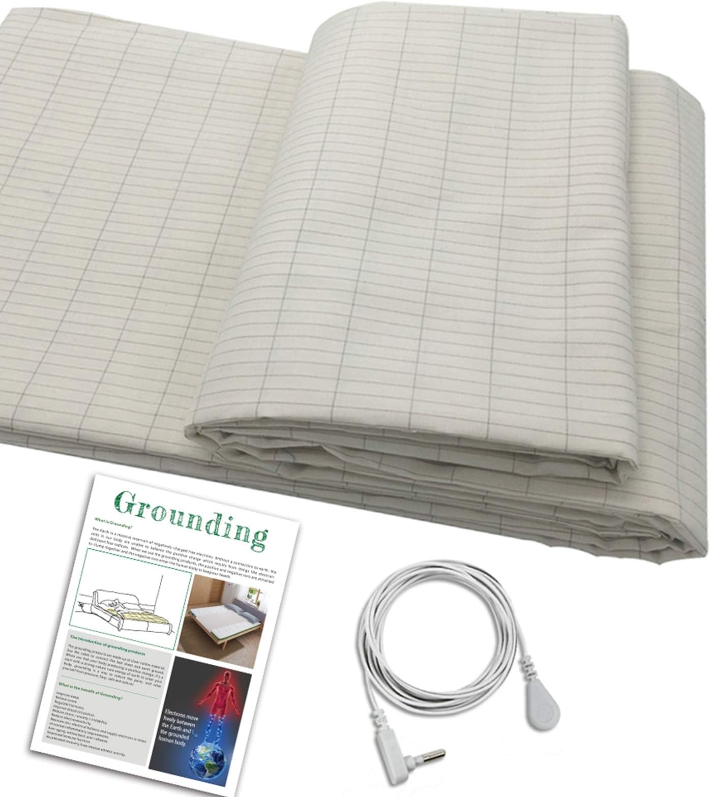 Real Nature Grounding Sheet, Child Sheet for Better Sleep, Reduce Pain and Inflammation, Reconnect to The Earth EMF Recovery,Fits Full Size beds,Safe for Kids(Child Sheet 2752inch)