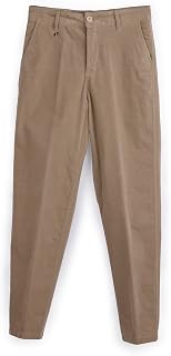Pantalone Donna Lungo in Cotone, Modello Chino con Passanti in Vita, Pantaloni Eleganti Casual Donna, vestibilità Confortevole, Made in Italy.