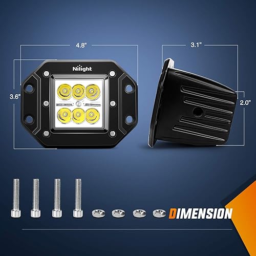 Vista 10 de Nilight barra de luces LED de conducción diurna