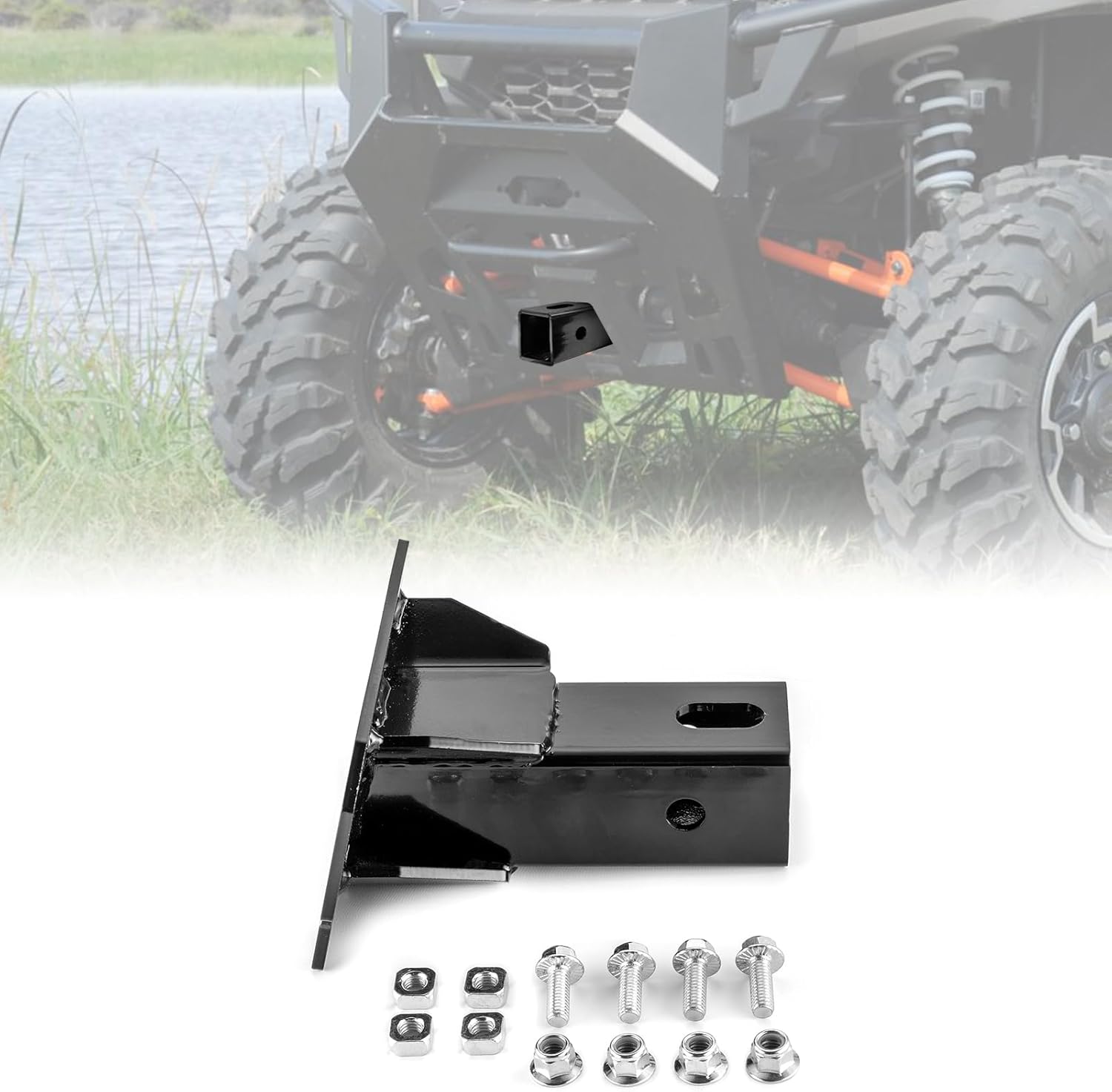 WeiSen 2" Front Receiver Hitch Compatible with Polaris Ranger XP 1000 / Crew 2018-2025
