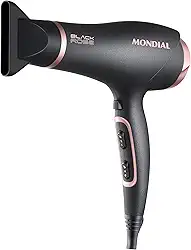 MONDIAL Secador de Cabelos, Preto/Golden Rose, 2000W, 110V - SC-37