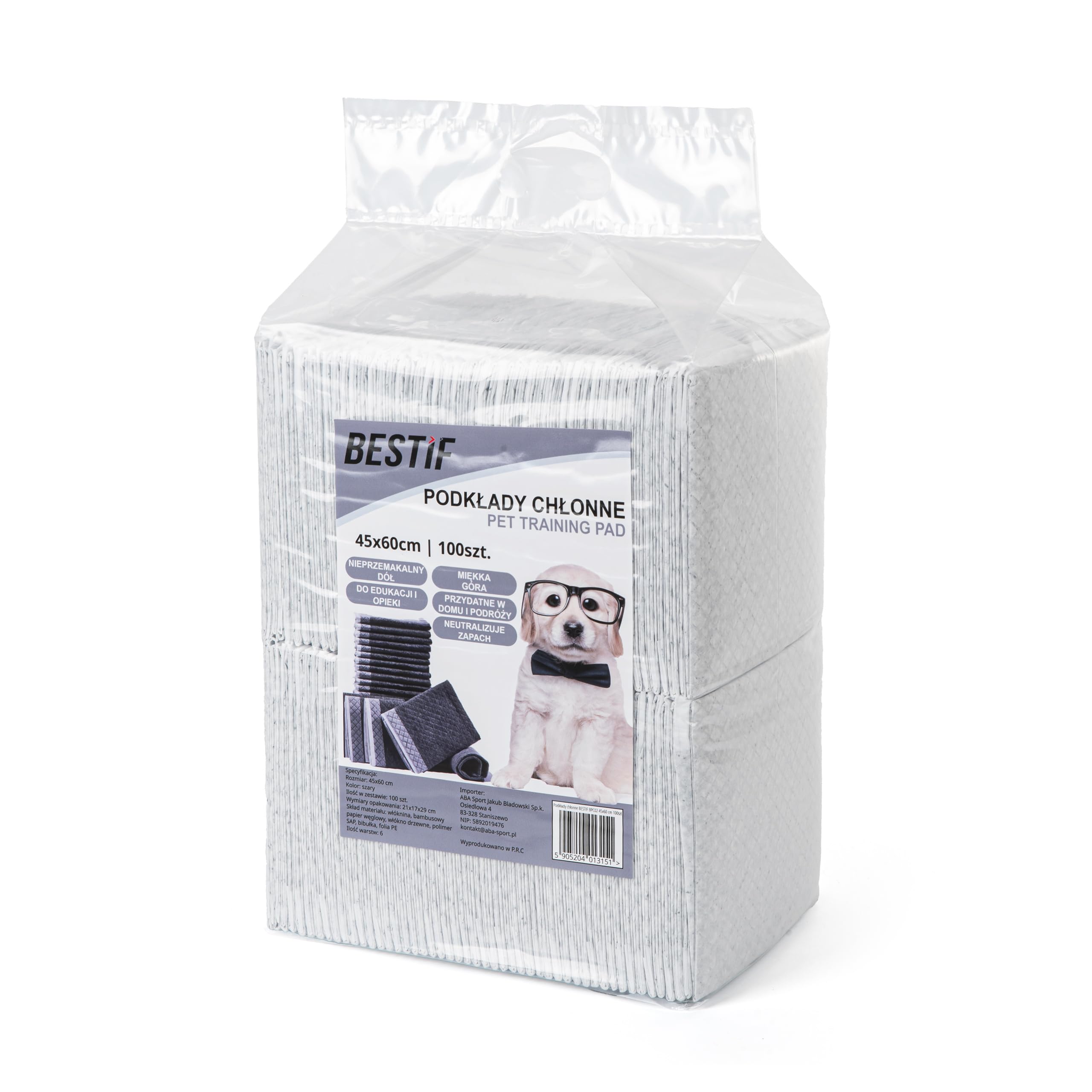 BESTIF Trainingspads Für Hunde - 100 Stück 45x60cm Mit Aktivkohle