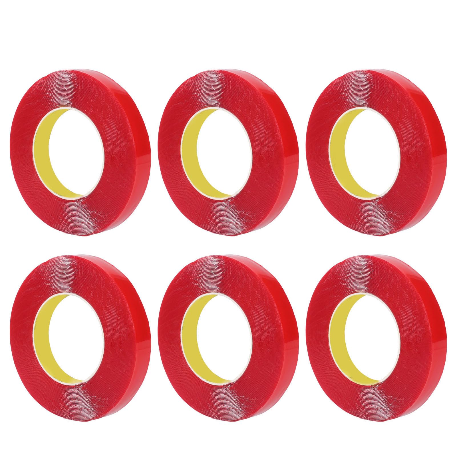 Nastro biadesivo per montaggio resistente alle intemperie, adesivo forte, rimovibile, sicuro da parete, per interni ed esterni, materiale acrilico, 20 mm x 10 m, 6 rotoli