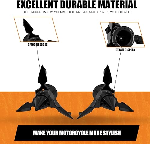 Miniatura 7 de HCmotorku Cubiertas de tuerca de eje delantero de motocicleta, tapa de plástico giratorio para Harley Touring Electra Road Street Glide Softail Dyna