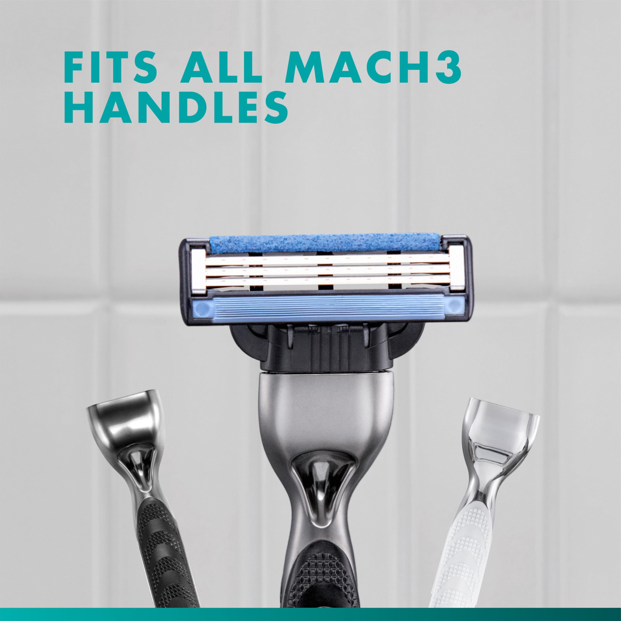 Gillette Mach3 – Maquinilla de afeitar hoja cartuchos de recambio para los hombres, # 8559 – 12 EA