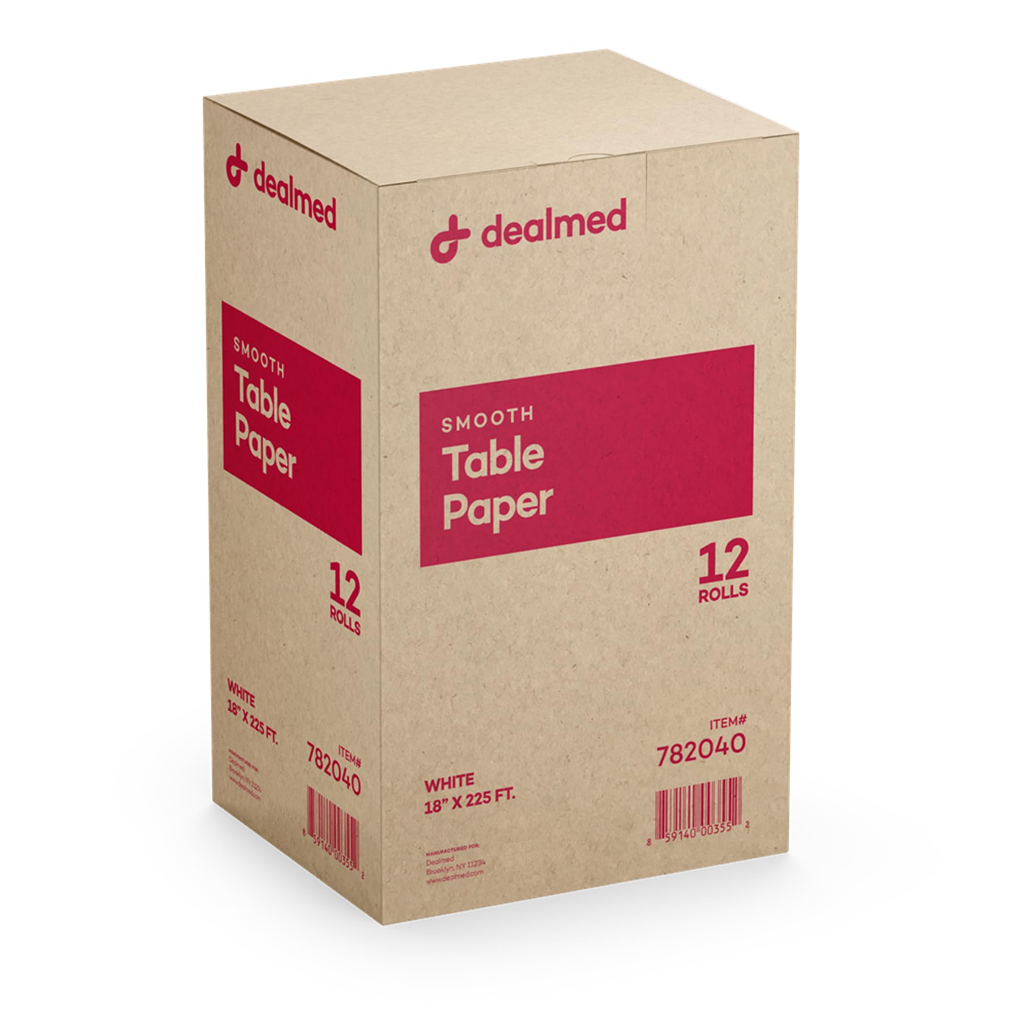 Dealmed Table Paper Exam Cover - 14 in x 125 ft, Crepe, White, 12 Rolls — Amazon image 12
