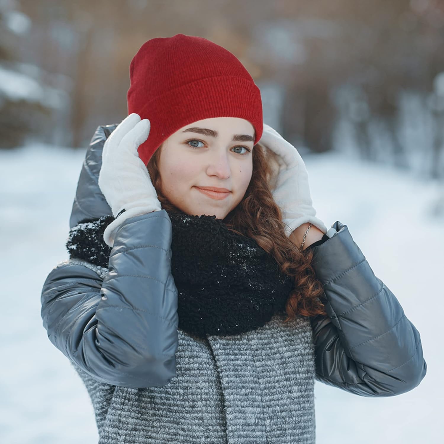 25 Pack Winter Beanie Hats Bulk for Men Women, Wholesale Knit Beanies Cold Weather Skull Caps - Image 6